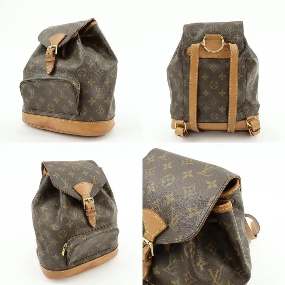 Louis Vuitton Monogram Montsouris MM Backpack Brown